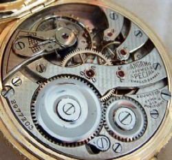 Sangamo Special 23j Model 8 Crosshatched Hunter False Bridge in Red 1 0f 100