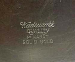 14k Gold Mark on Rigid Bow Case
