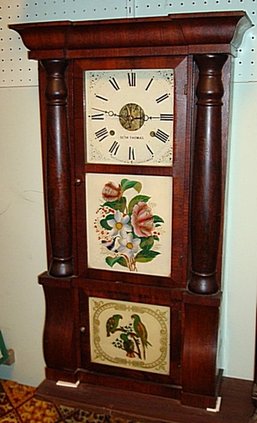 Seth Thomas column and cornice clock